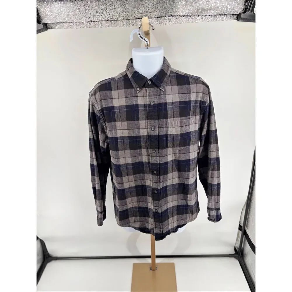 Pendleton Mason Flannel Shirt Mens M Plaid Button Down 100% Cotton